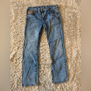 Cody James Straight-Leg Men's Denim Jeans in Faded Blue